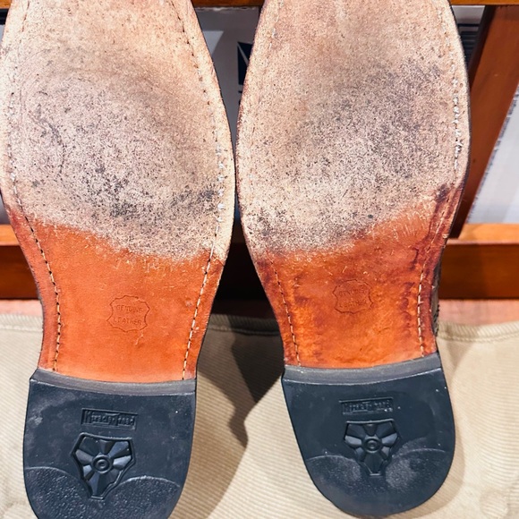 Vintage EXECUTIVE IMPERIAL By Mason Black Leather CORDOVAN Wingtip Shoes. - Picture 6 of 14